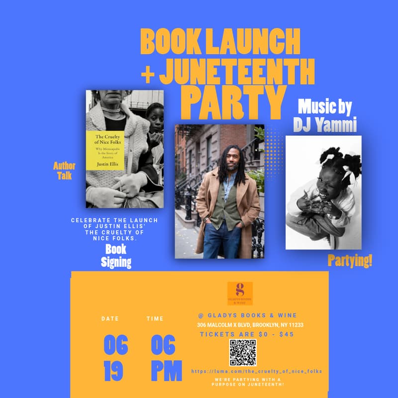 Cover Image for The Cruelty of Nice Folks Book Party + Juneteenth Celebration
