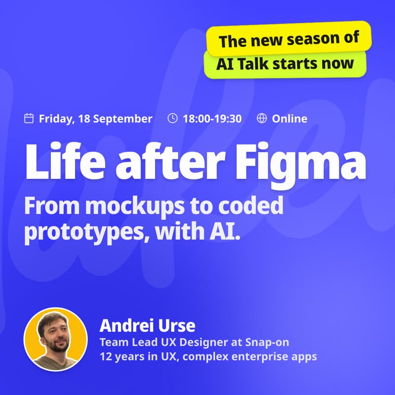 Cover Image for AI Talk - Life after Figma