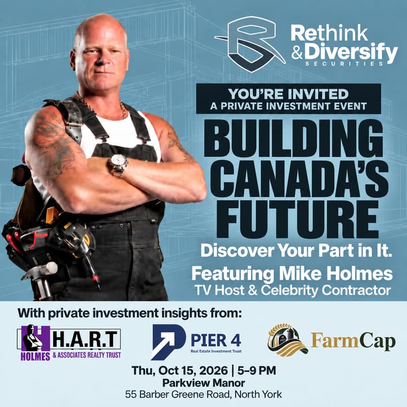 Cover Image for Building Canada’s Future. Discover Your Part in It: You’re Invited to A Private Investment Event