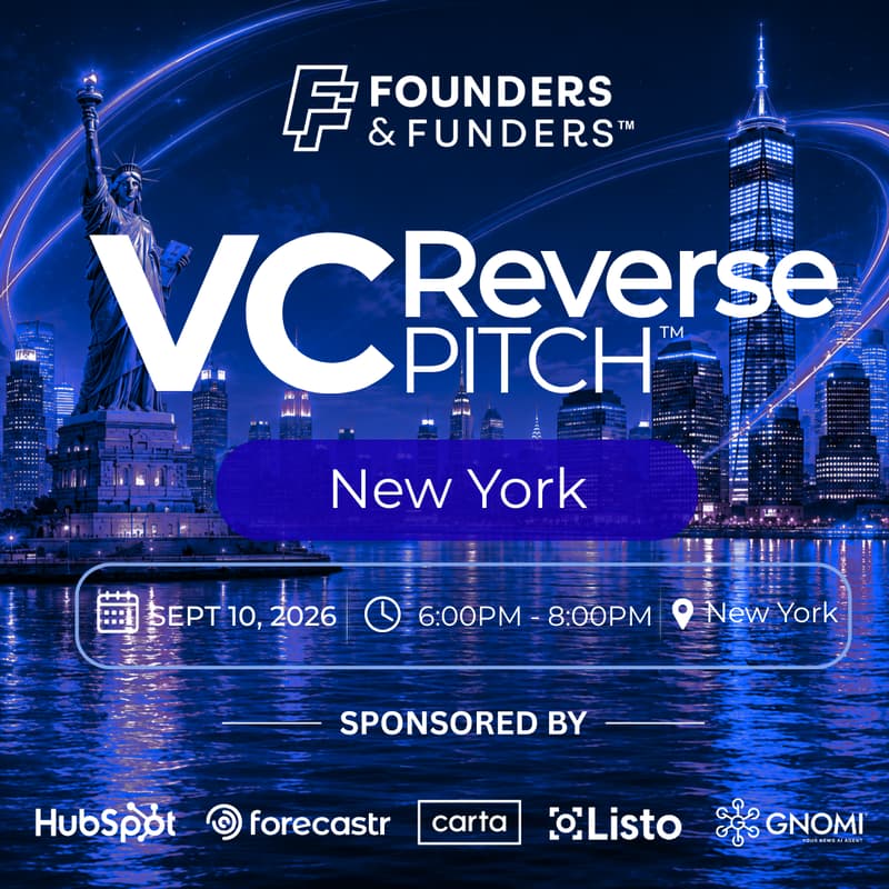Cover Image for Founders & Funders: NYC VC Reverse Pitch