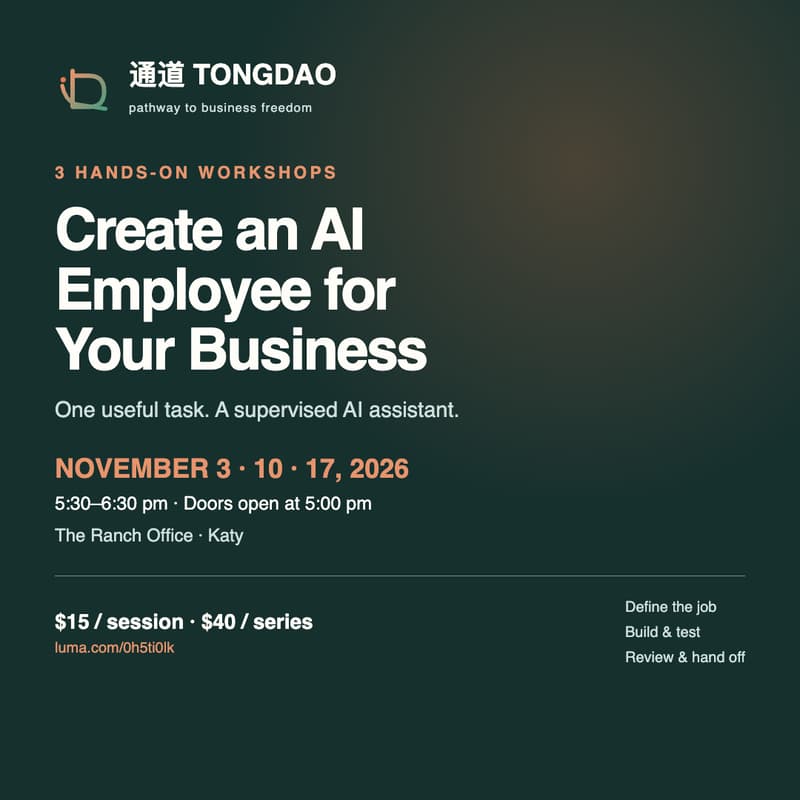 Cover Image for Create an AI Employee for Your Business — 3-Session Workshop Series