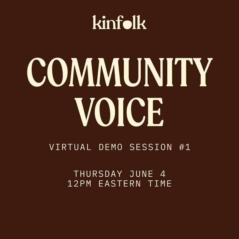 Cover Image for Kinfolk Tech Community Voice Demo Session #1