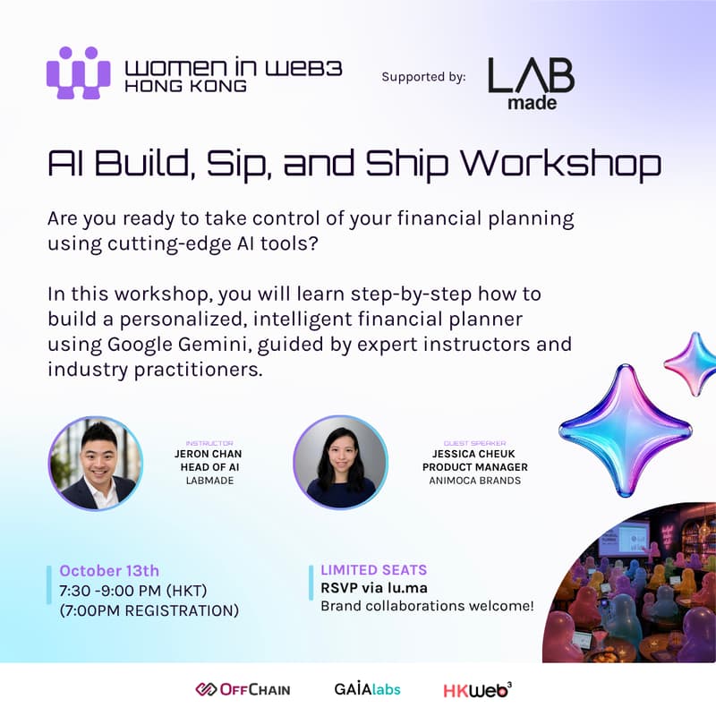 Cover Image for AI Workshop: Build Your Own Financial Planner with Google Gemini