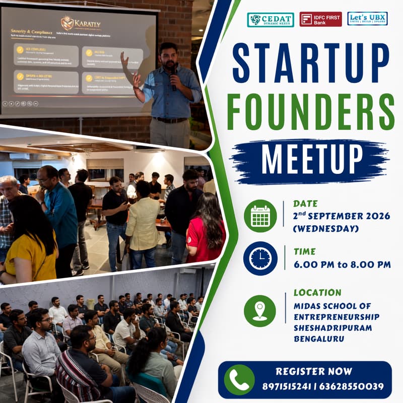 Cover Image for Startup Founders Meetup by CEDAT