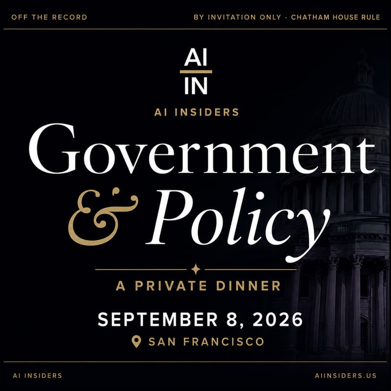 Cover Image for AI Insiders: Government & Policy Dinner