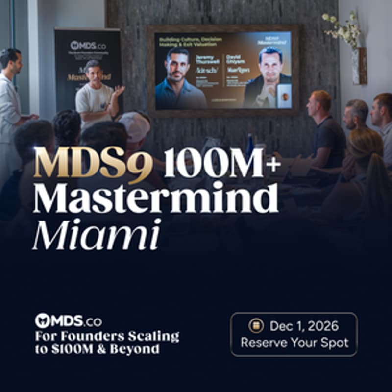 Cover Image for MDS 9 100M+ Mastermind Dec 2026