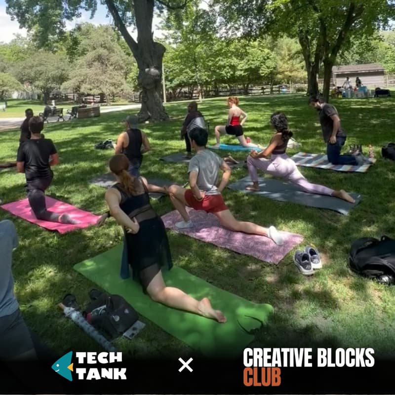 Cover Image for Touch Grass: Stretch in the Park with TechTank x Creative Blocks