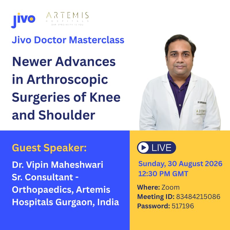 Cover Image for Jivo Masterclass | Newer Advances in Arthroscopic Surgeries of Knee and Shoulder