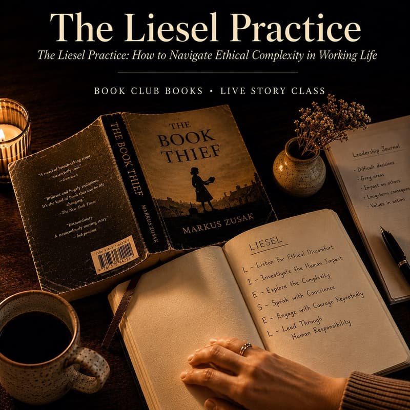 Cover Image for School of WorkLife Book Club Online Class The Liesel Practice: How to Navigate Ethical Complexity in Working Life Class