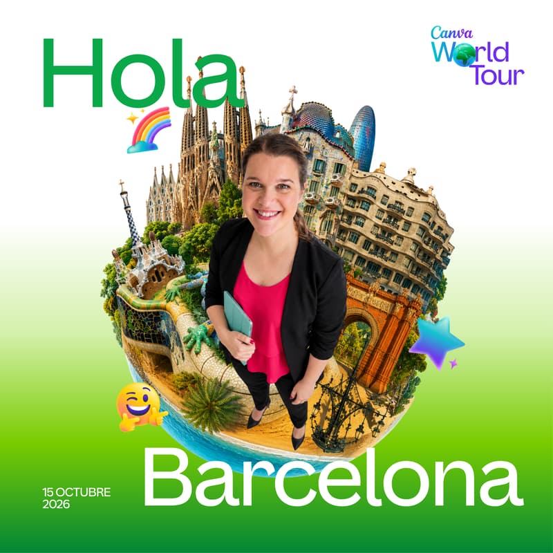 Cover Image for Canva World Tour BCN - De influir a facturar: cómo convertir tu marca en negocio