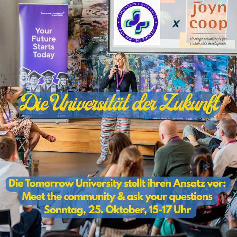 Cover Image for Wie sieht die Universität der Zukunft aus? Ein Einblick in den Approach und die Vision der Tomorrow University