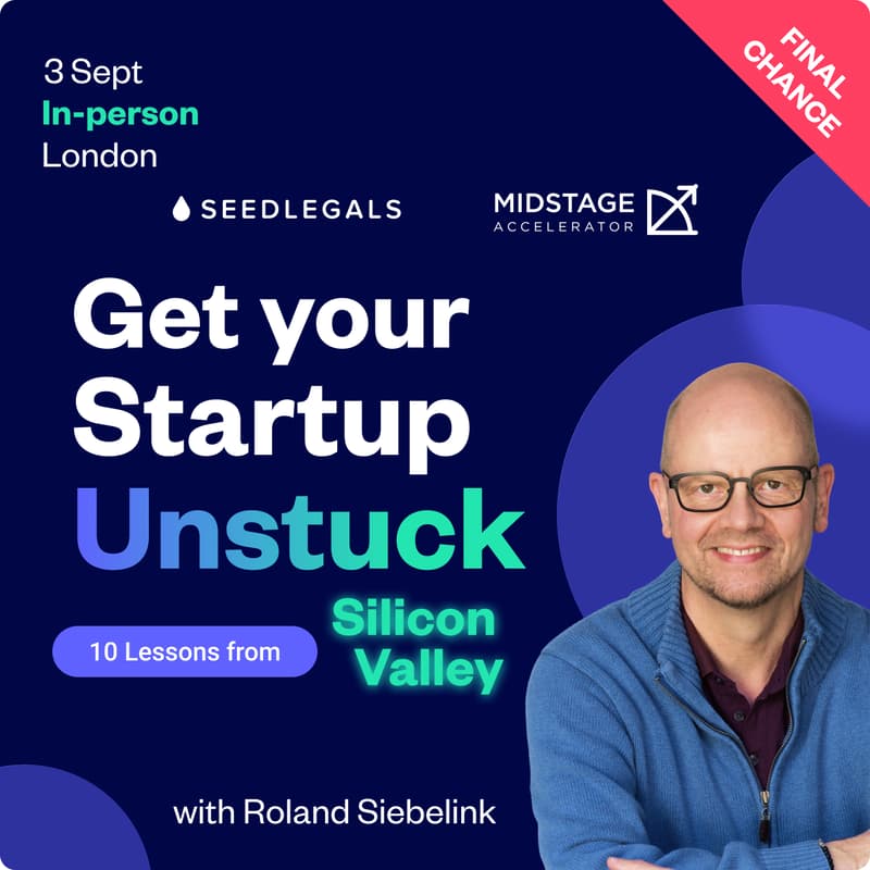 Cover Image for Get your startup unstuck with Roland Siebelink