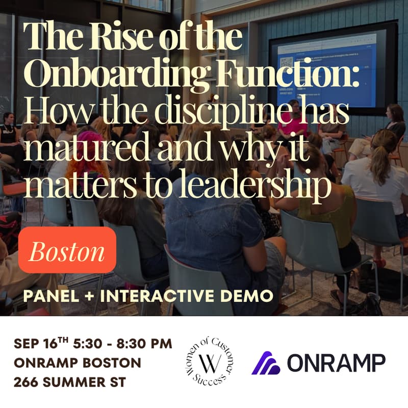 Cover Image for WoCS Boston X OnRamp: The Rise of the Onboarding Function