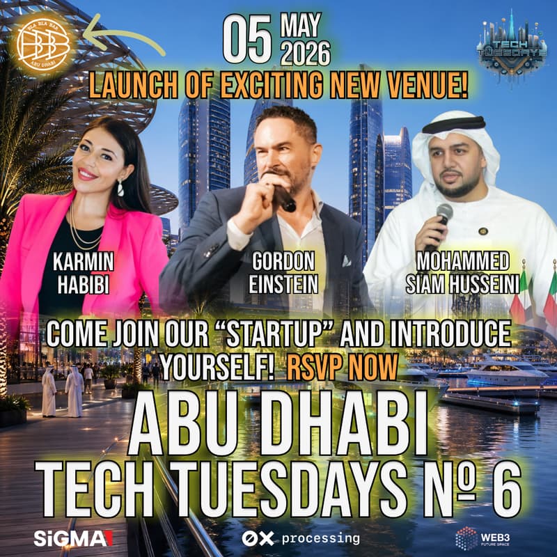 Cover Image for Abu Dhabi Tech Tuesdays No. 6 - Exciting New Venue!