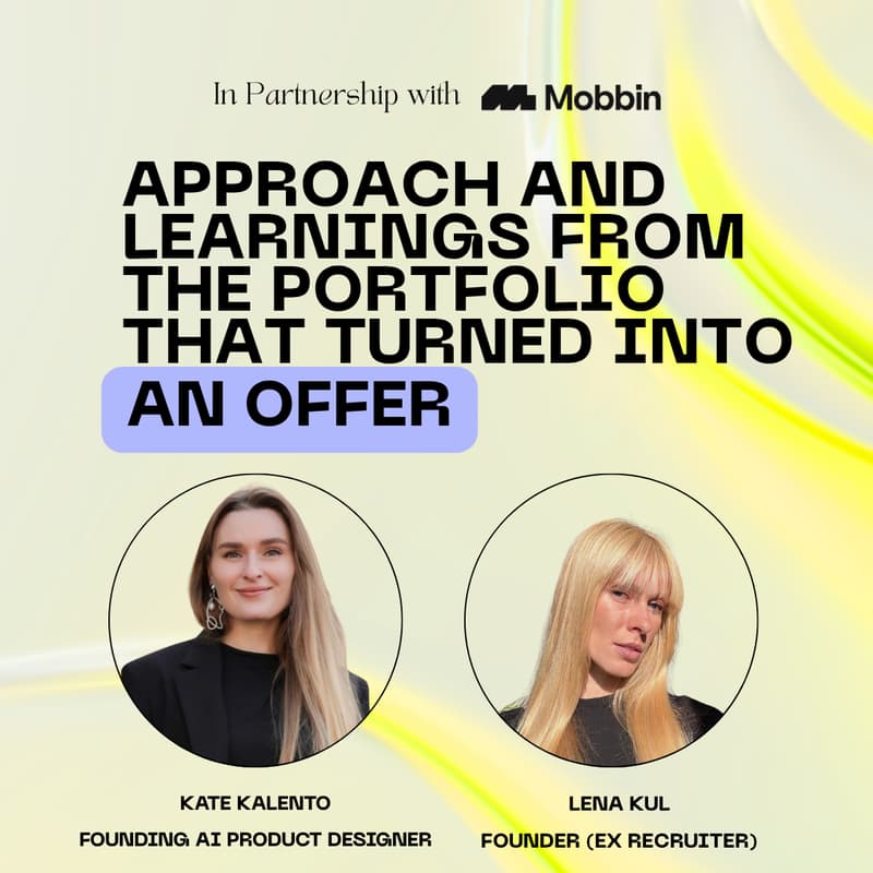 Cover Image for Approach and learnings from the portfolio that turned into an offer