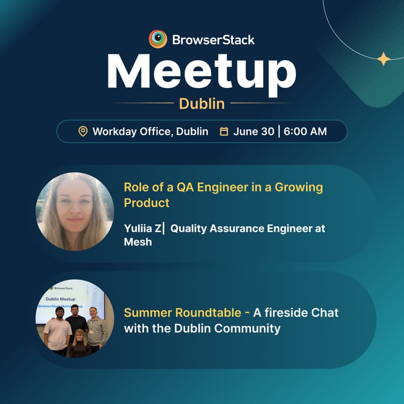 Cover Image for BrowserStack QA Dublin Meetup