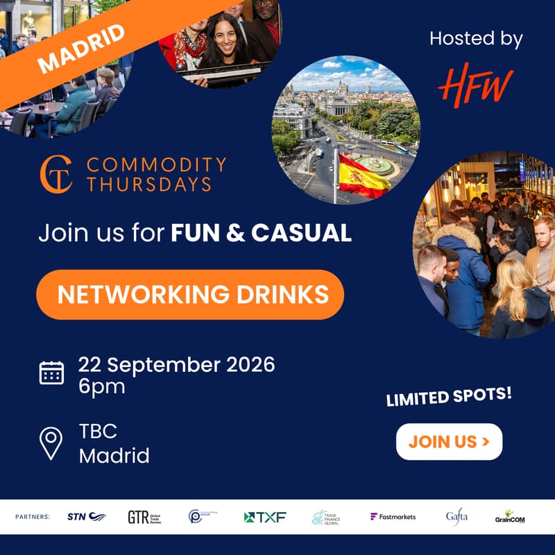 Cover Image for CommodityThursdays Madrid - 22 September