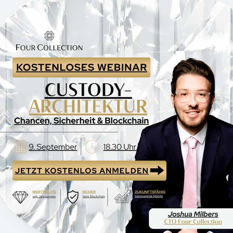 Cover Image for Four Collection Webinar - Joshua Milbers: Custody-Architektur