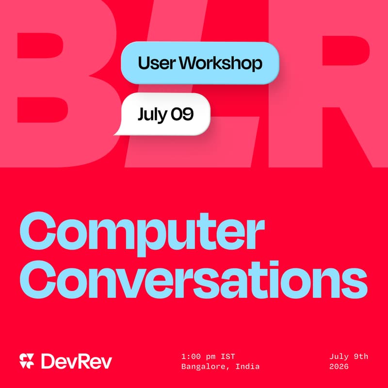 Cover Image for Computer Conversations with DevRevU | Hackathon