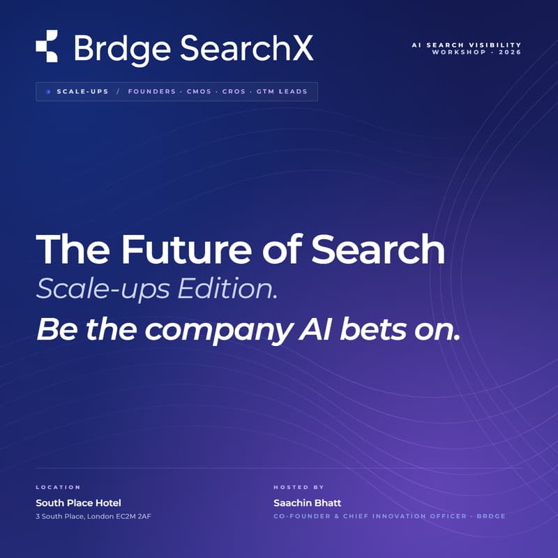 Cover Image for Brdge | SearchX – The New Search Playbook: Scale-up Edition