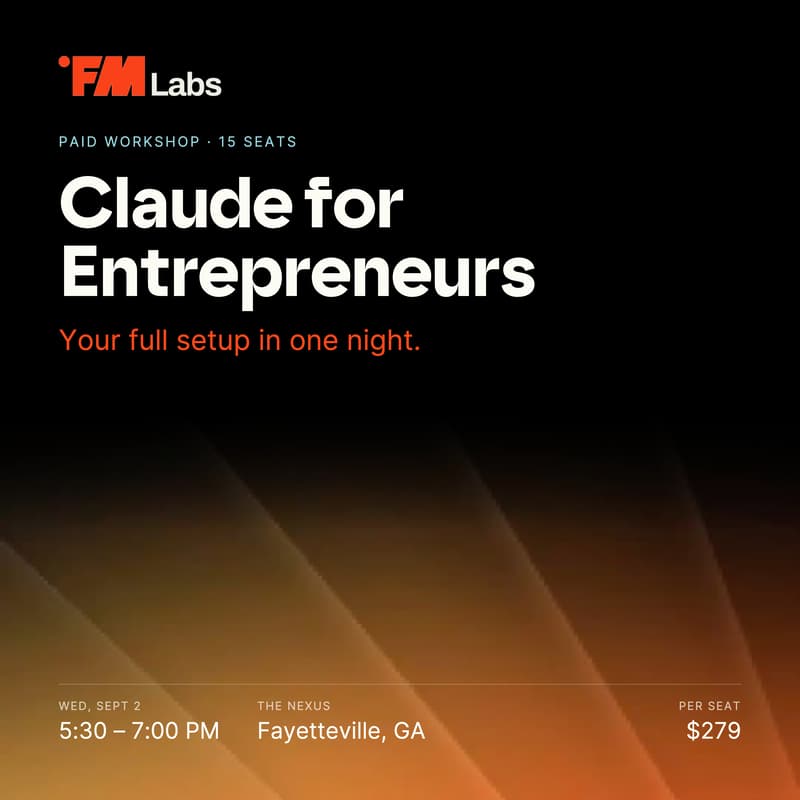 Cover Image for Claude for Entrepreneurs: Your Full Setup in One Night