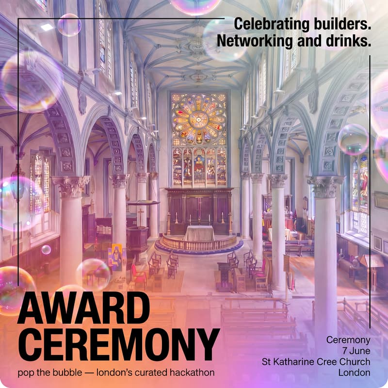 Cover Image for Pop the Bubble β Closing Ceremony & Demo Day π