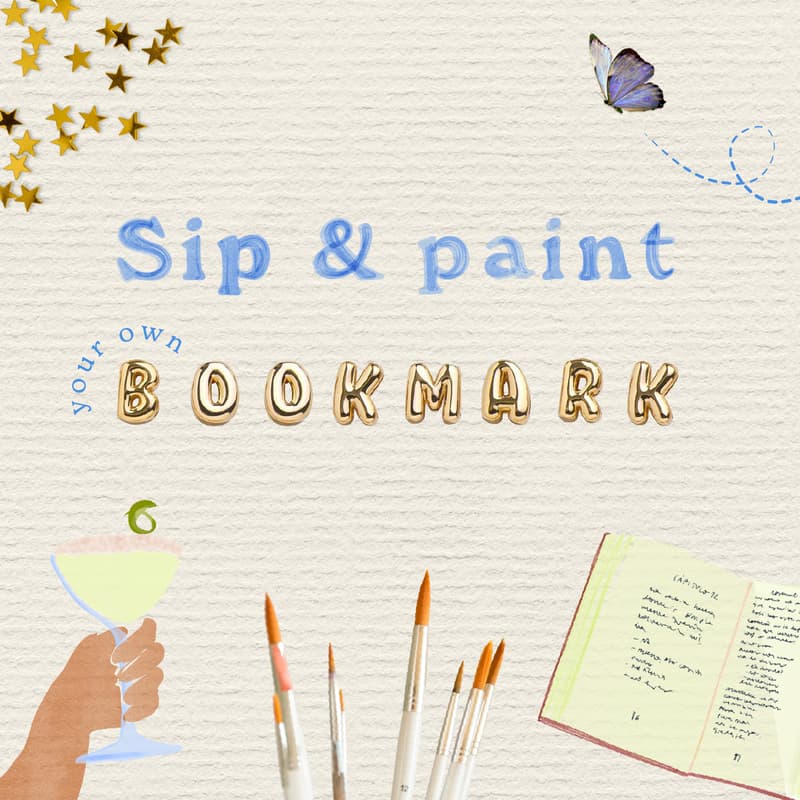 Cover Image for Sip & Paint - Bookmark - Beginners 📚