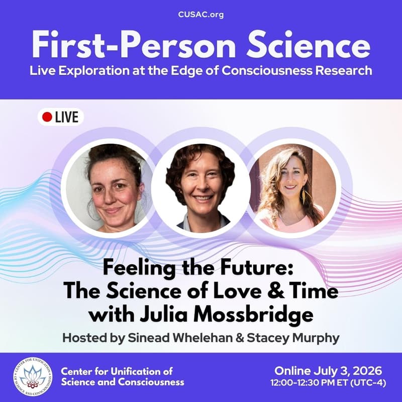 Cover Image for First-Person Science with Julia Mossbridge
