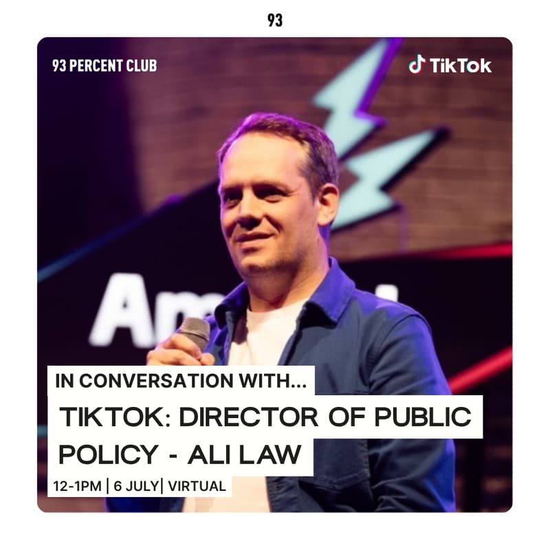Cover Image for In conversation with... Tiktok: Director of Public Policy - Ali Law