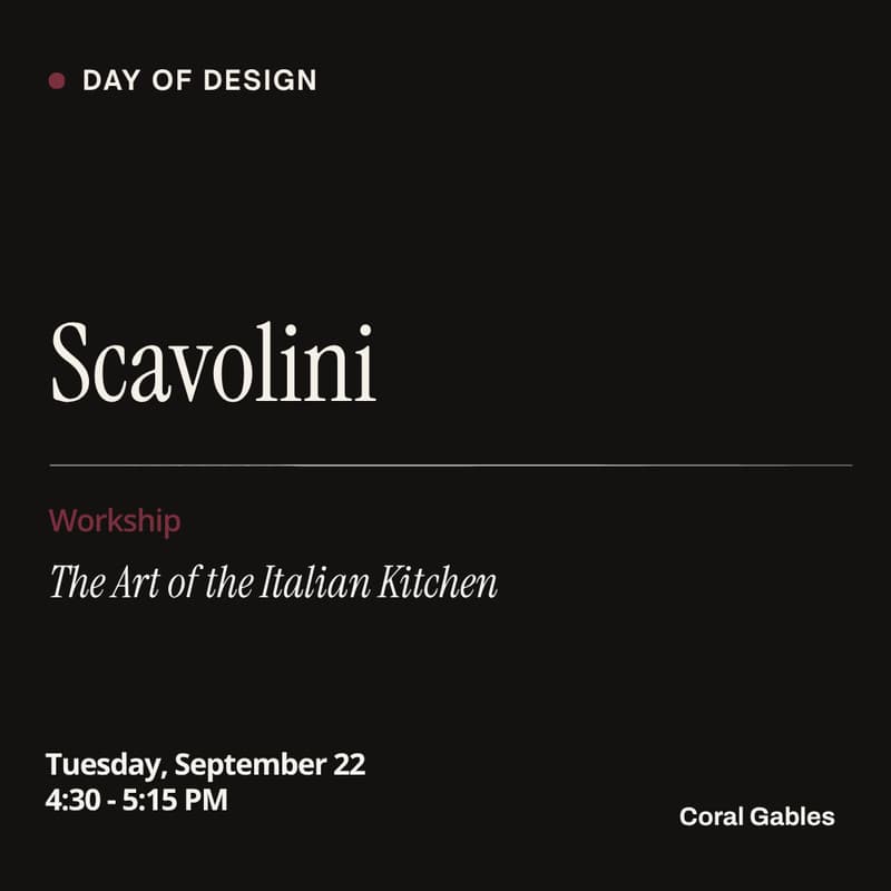 Cover Image for Scavolini: "The Art of the Italian Kitchen", Workshop