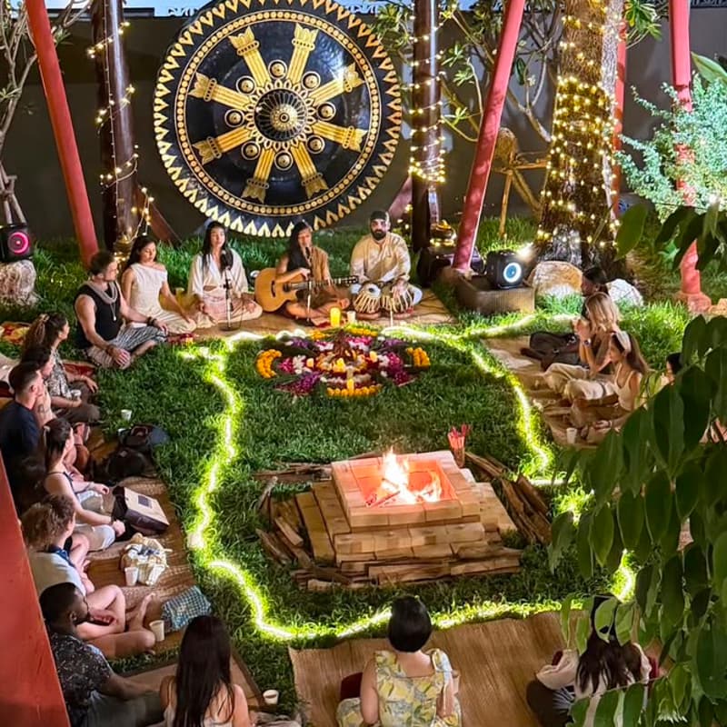 Cover Image for New Moon Sacred Fire, Cacao & Sound Ceremony