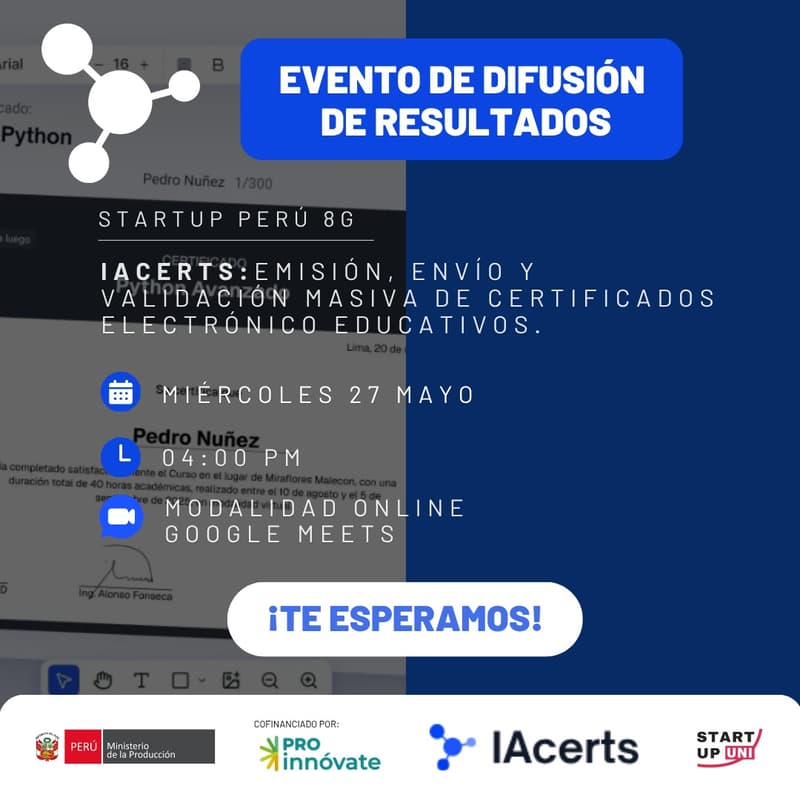 Cover Image for TALLER DE DIFUSIÓN DE RESULTADOS SUP 8G "IACERTS"
