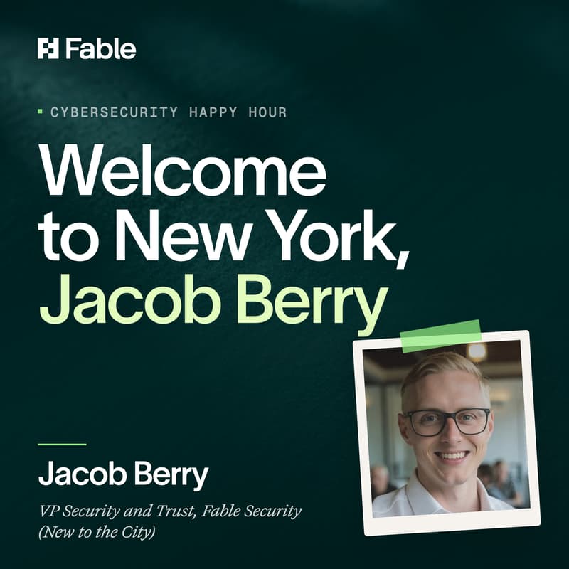 Cover Image for Welcome to New York Jacob Berry, a Cybersecurity Happy Hour
