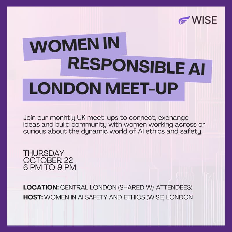 Cover Image for Women in Responsible AI London Meet-Up