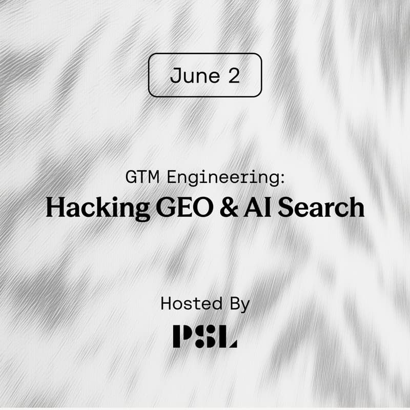 Cover Image for GTM Engineering: Hacking GEO & AI Search