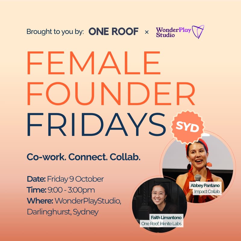 Cover Image for Female Founder Fridays - Coworking Day in Sydney