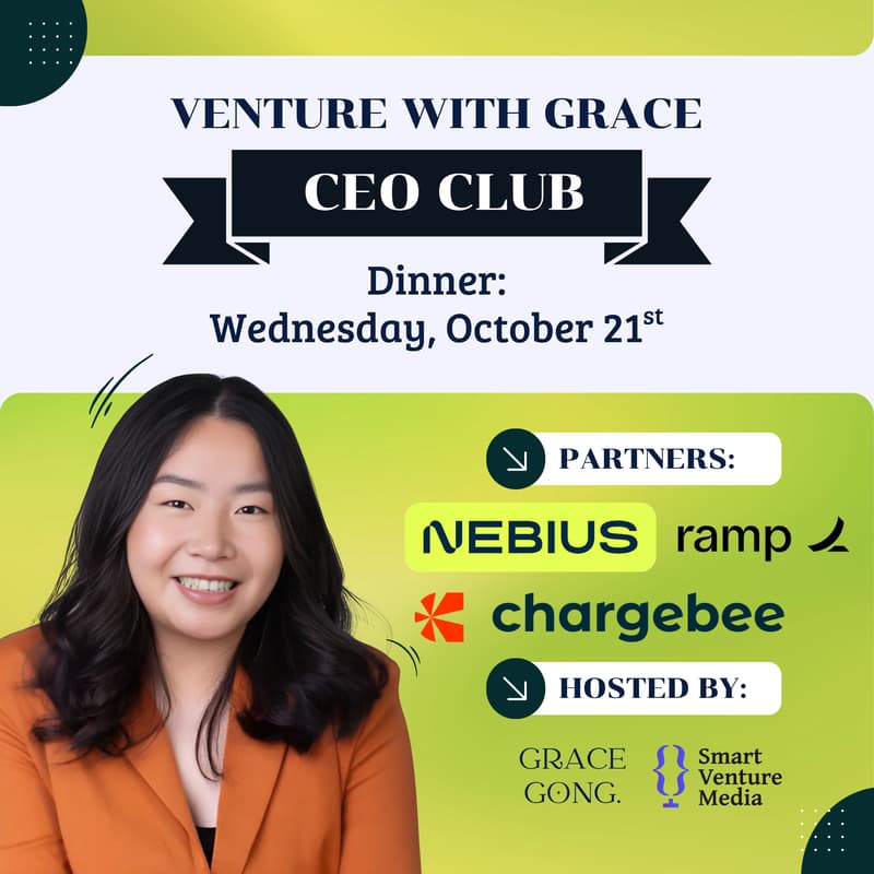 Cover Image for Grace Gong x Nebius x Ramp x Chargebee Dinner [Venture with Grace CEO Club]