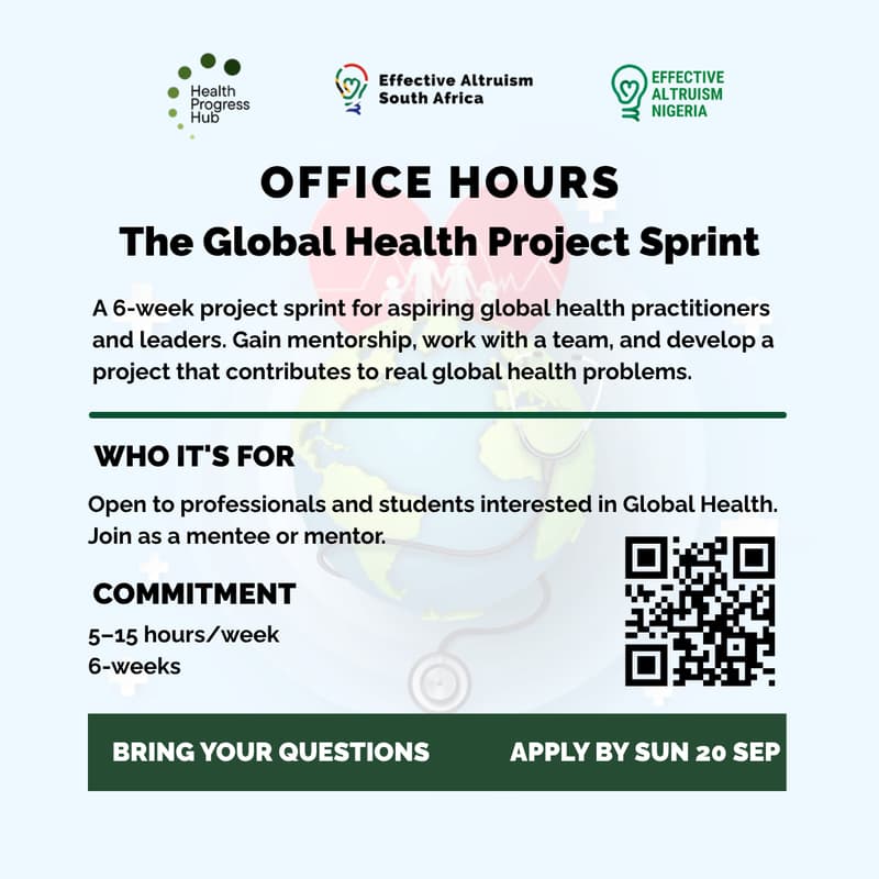 Cover Image for Global health Project Sprint - Office Hours