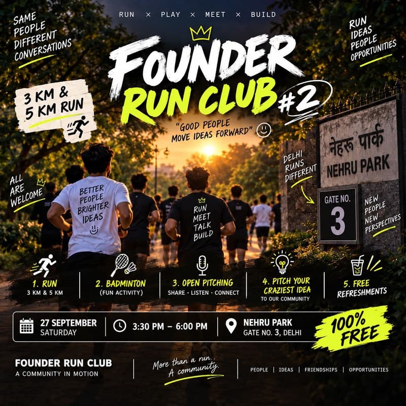Cover Image for Founder Run Club #2 — Run • Play • Connect