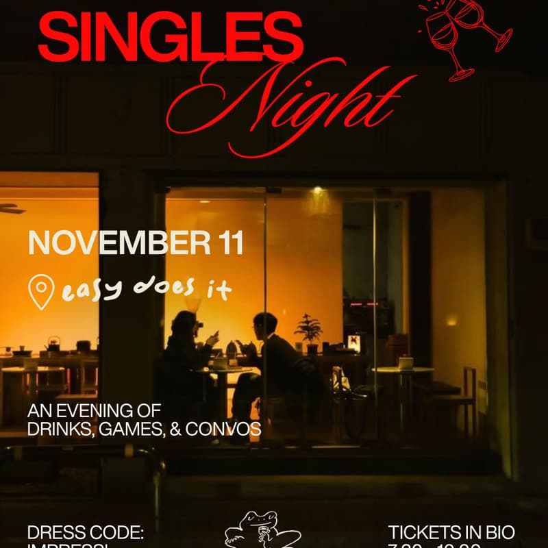 Cover Image for Singles Night Mixer @ Easy Does it