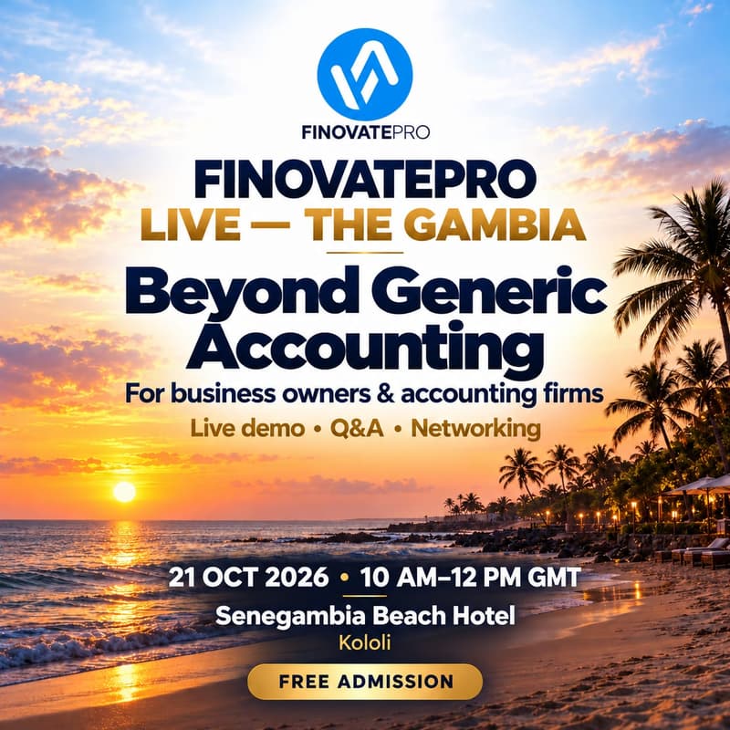 Cover Image for FinovatePro Live — The Gambia: Beyond Generic Accounting