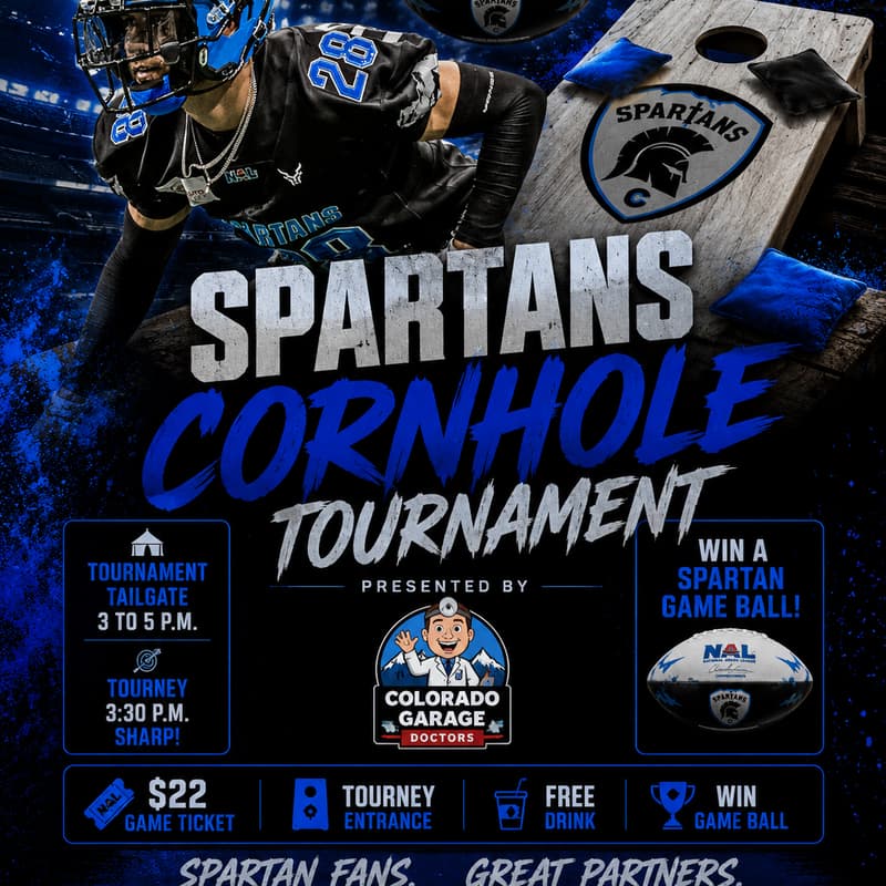 Cover Image for Colorado Spartans Cornhole Tournament & Tailgate
