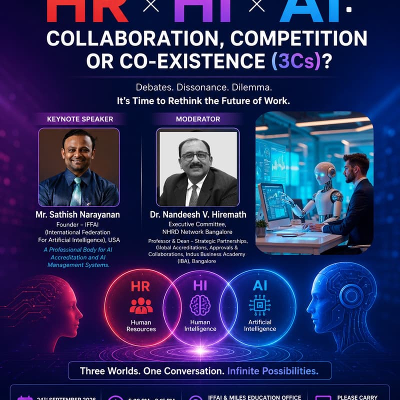 Cover Image for "HR × HI × AI: Collaboration, Competition or Co-existence (3Cs)?”