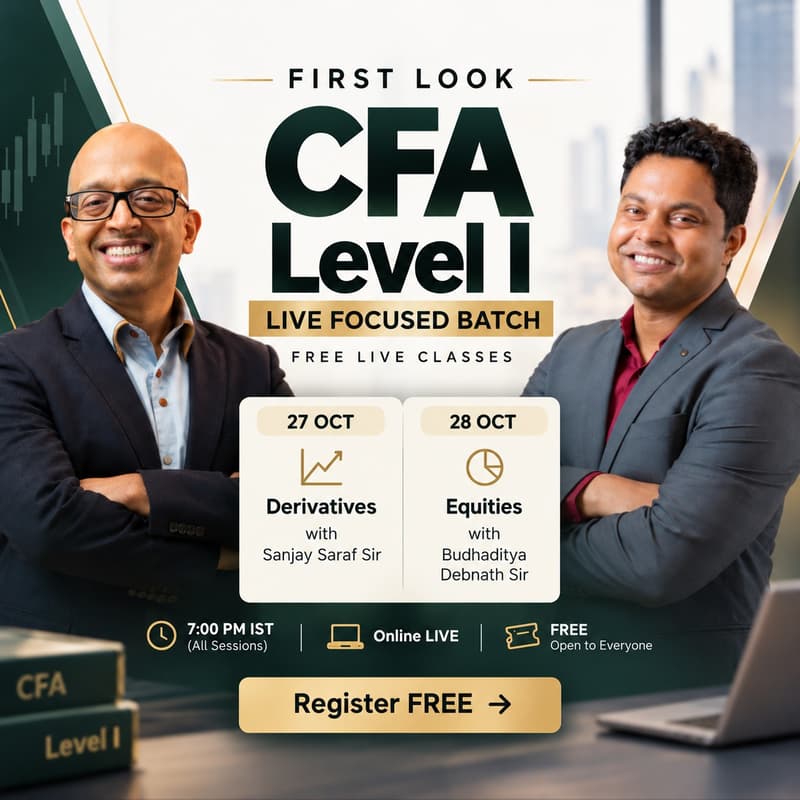 Cover Image for FIRST LOOK: CFA Level I Live Focused Batch | Free Live Classes