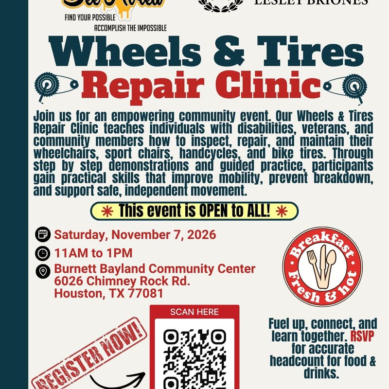 Cover Image for Bee Abled’s Wheels & Tires Repair Clinic