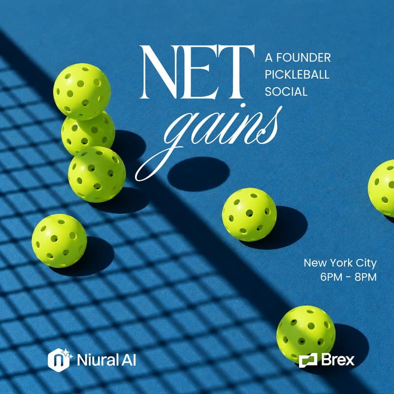 Cover Image for Net Gains: A Founder Pickleball Social