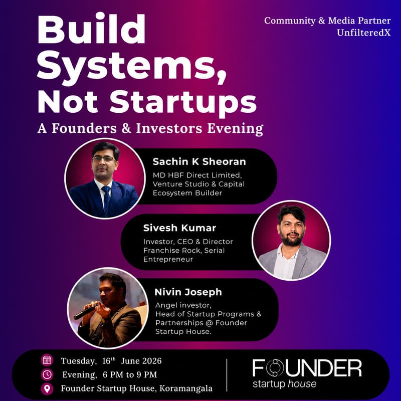 Cover Image for Build Systems, Not Startups | Founders Investors Connect