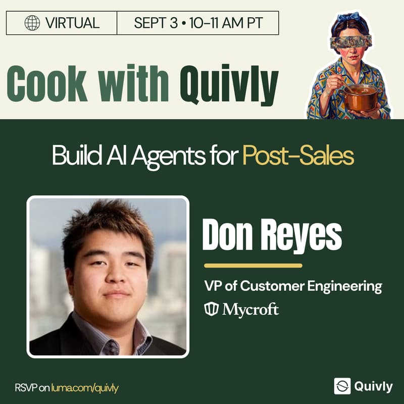 Cover Image for Cook with Quivly 2.0: Build AI Agents for Post-Sales