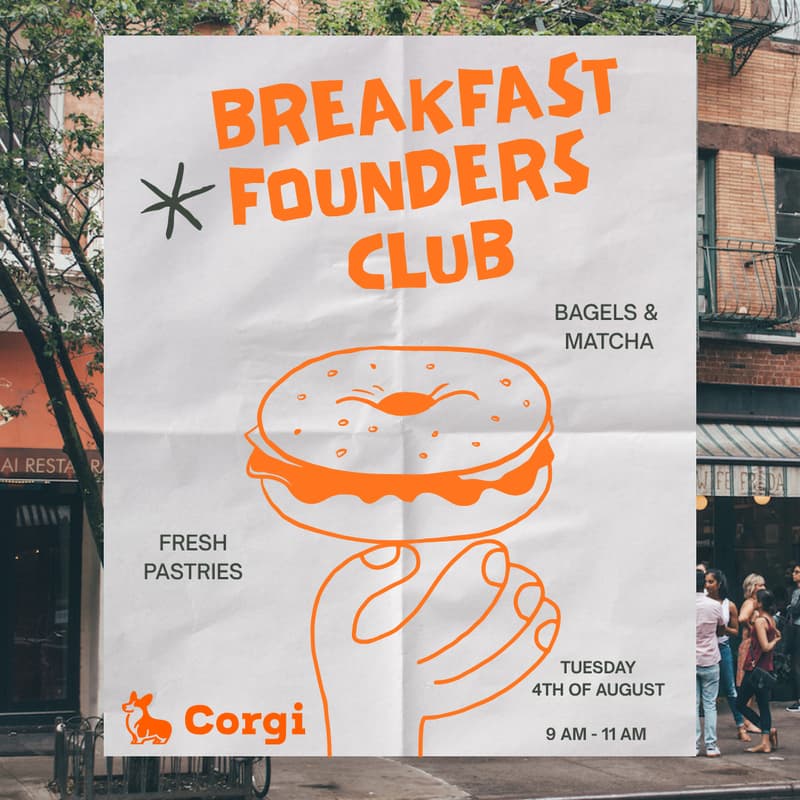 Cover Image for Founders Breakfast Club with Corgi