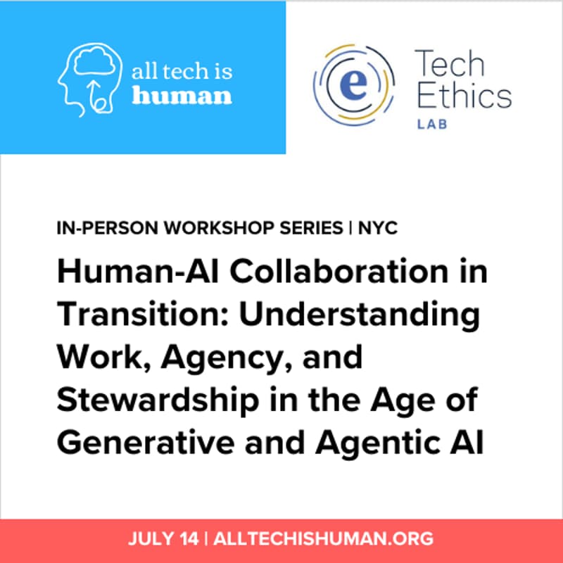 Cover Image for Workshop 2: Human-AI Collaboration in Transition: Understanding Work, Agency, and Stewardship in the Age of Generative and Agentic AI